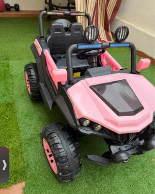 Coche Eléctrico Biplaza Niñas 4X4 Rosa