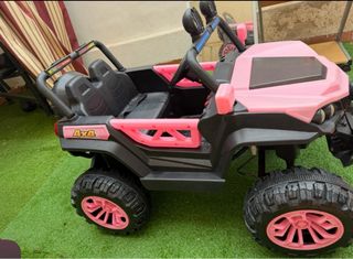 Coche Eléctrico Biplaza Niñas 4X4 Rosa