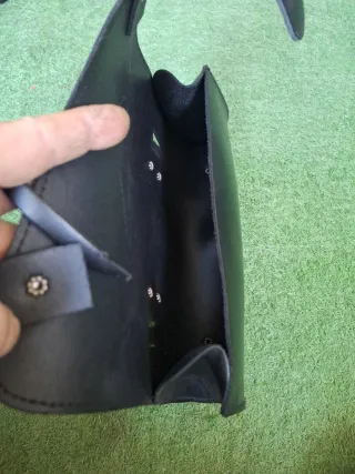 Bolsa herramientas moto custom negra