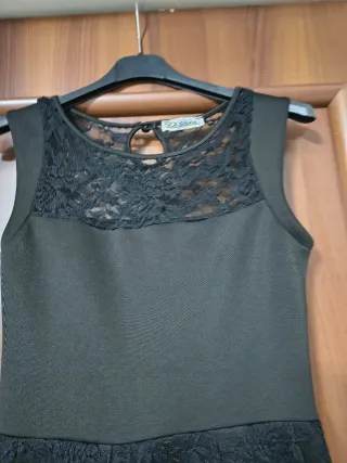 Abito Divas donna nero pizzo