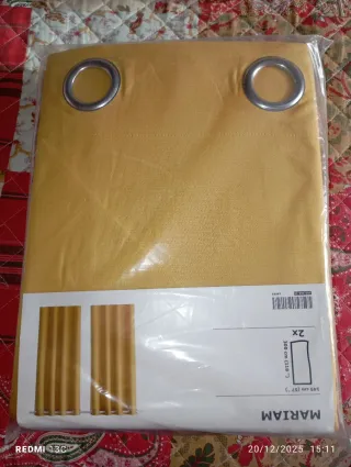 Cortinas IKEA Amarelo Mostarda 2x 145x300cm