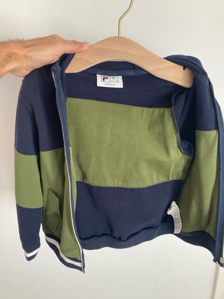 Sudadera Fila azul y verde