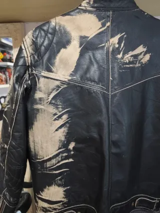 Chaqueta Cuero Aberdeen Negra