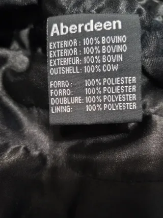 Chaqueta Cuero Aberdeen Negra