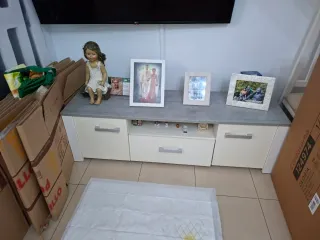 Entradita de madera y cristal