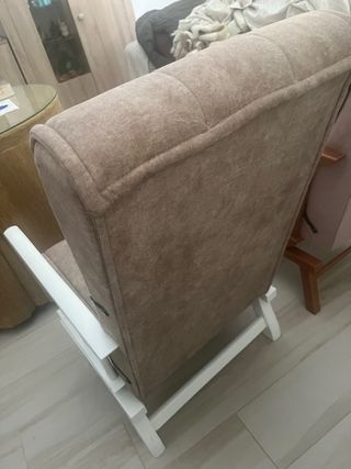 Butaca Mecedora Tela y Madera