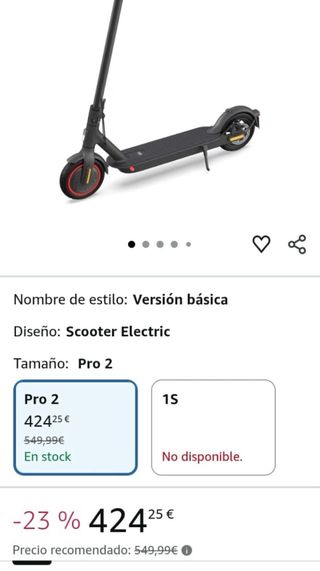 Patinete Eléctrico Xiaomi Pro 2