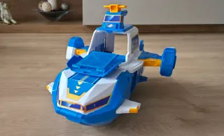 Avión Juguete Súper Wings Azul y Blanco