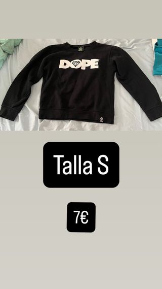 Sudadera Dope Negra Talla S