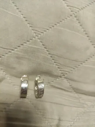 Orecchini a cerchio in argento larghi