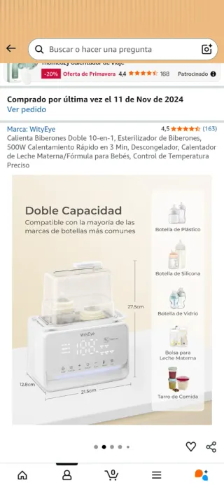 Esterilizador biberones Wityeye