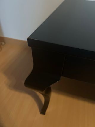 Mesa de centro madera negra