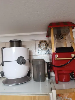 Máquina de Palomitas Portátil Roja