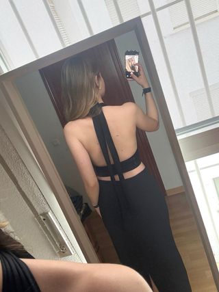 Top multiposición negro talla XS