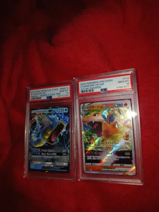 Cartas Pokémon PSA 10 Gyarados y Charizard