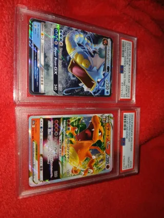 Cartas Pokémon PSA 10 Gyarados y Charizard