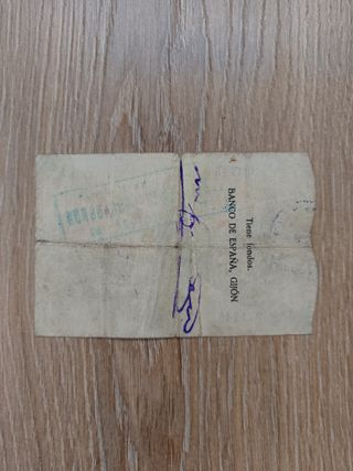 Billete 10 pesetas 1936-1937