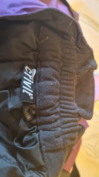 Pantalón infantil para nieve o esquí morado 122/12