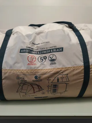 Tienda de campaña Quechua Fresh & Black 5.2