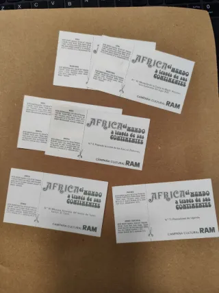 6 Cromos Álbum África El Mundo