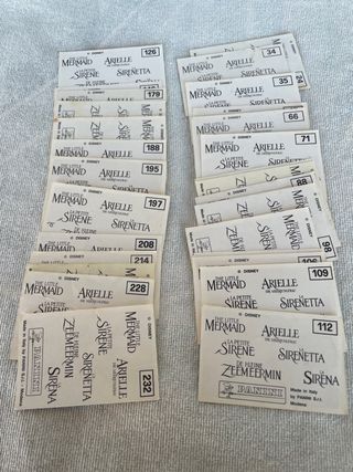 Lote de 29 cromos sin repetir LA SIRENITA