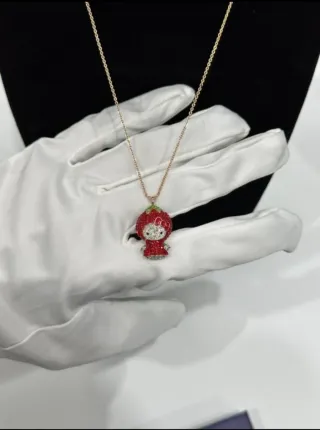 Collar Swarovski Hello Kitty Fresa