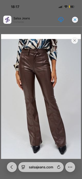 Pantalón marrón Salsa Talla 34