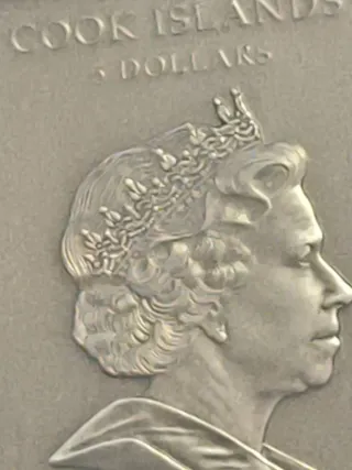 Moneda Miguel Ángel David 5 Dólares 2010