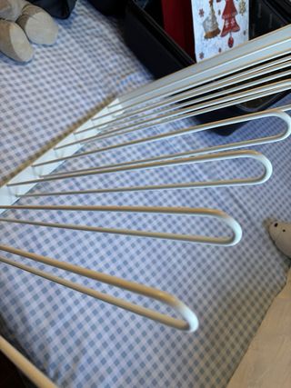 Pantalonero Ikea Blanco Metal