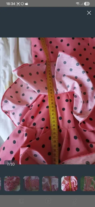 Vestido de flamenca niña lunares