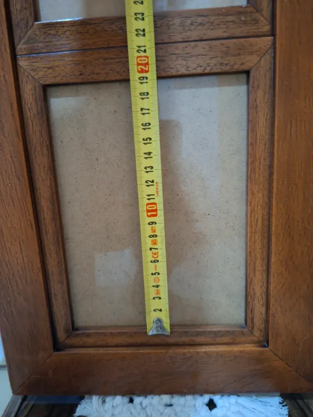 Marco fotos madera vintage 3 fotos. Nuevo.