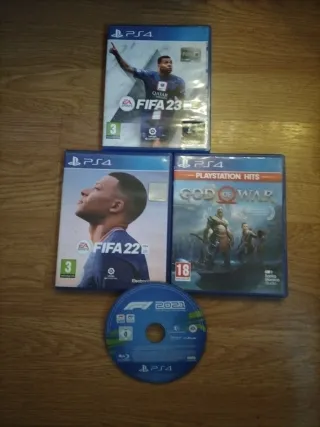 4 Juegos PS4: FIFA 23, FIFA 22, God of War, F1 202