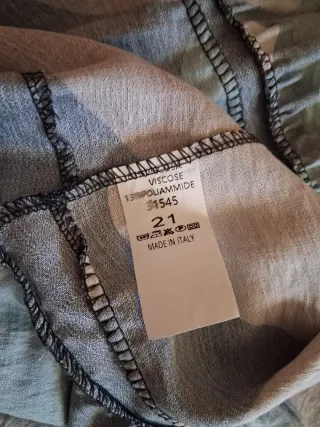 Vestido escote cuadrado marrón y verde