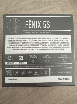 Reloj deportivo garmin 5s sapphire edition black