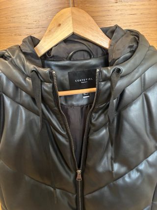 Chaleco largo Mujer efecto piel Cortefiel Talla S