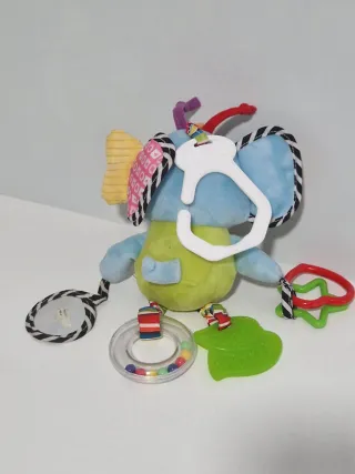 Peluche Elefante Bebe Vip Colgante Sonajero