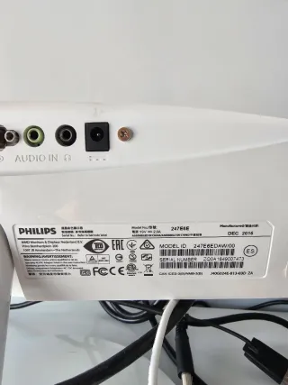 Monitor Philips 247E6E Blanco