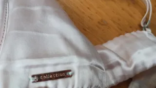 Sujetador 36B lentejuelas beige y dorado