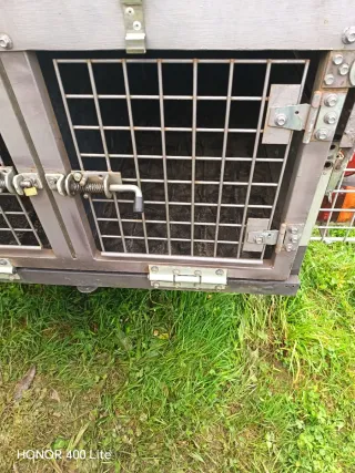 Remolque jaula doble para perros