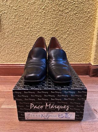 Zapatos de piel tacón Paco Herrero