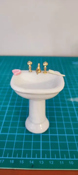 Cuarto de Baño Casa Muñecas Miniatura
