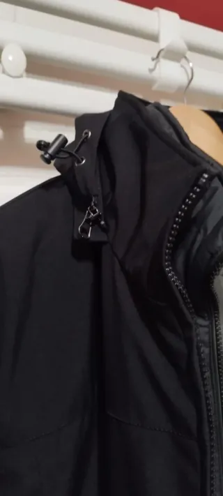 Chamarra Negra Hombre Weatherproof Talla L