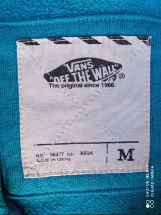 Vans Blue Zip-Up Hoodie "Vans Of The Wall"