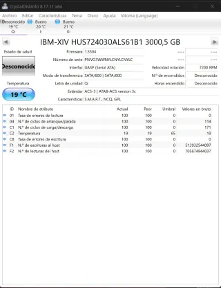 Discos Duros IBM SAS 3TB HUS724030ALS641