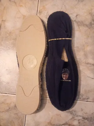 Zapatillas de esparto suela goma