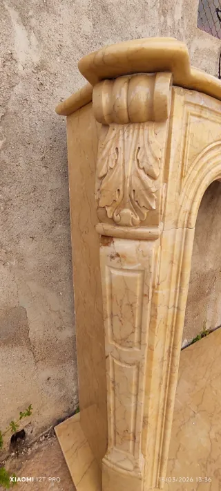 Frente de chimenea de mármol GRAN CALIDAD