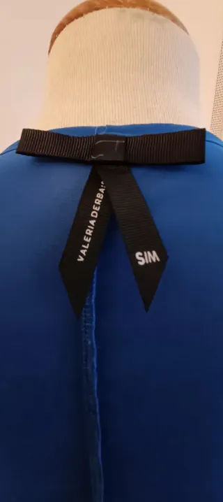 Chaqueta gasa azul Valeria Derbais T. S/M