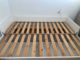 Cama nido IKEA blanca con cajones+ colchones (x2)