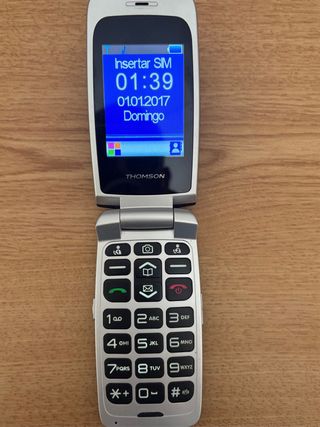 Teléfono Móvil Plegable Thomson negro