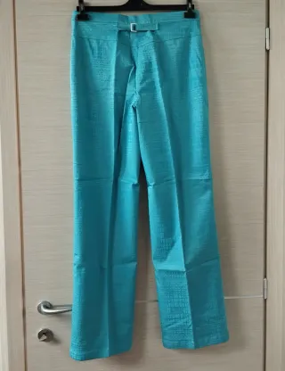 Pantaloni Krizia Turchese